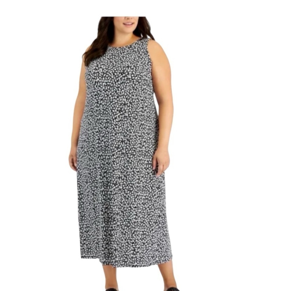 Vince Camuto Plus Size Printed Sleeveless Dress